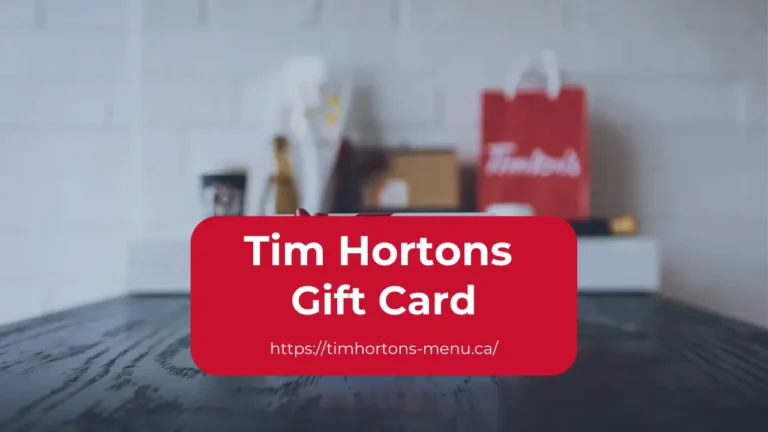 Tim Hortons Canada Gift Card