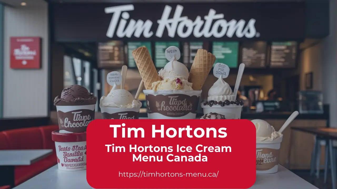 Tim Hortons Ice Cream Menu Canada