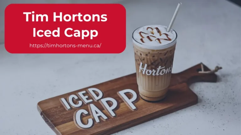 Tim Hortons Iced Capp Price