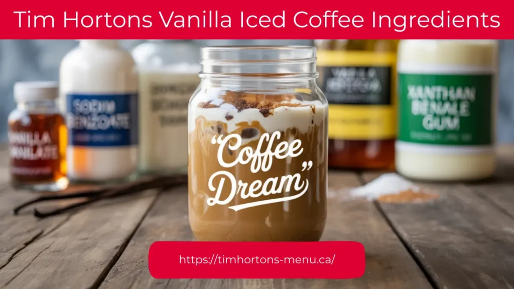 Tim Hortons Vanilla Iced Coffee Ingredients